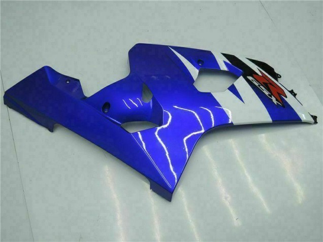 Bleu Noir Kit Carénages Motos Complet GSXR 600 / 750 K4 2004-2005