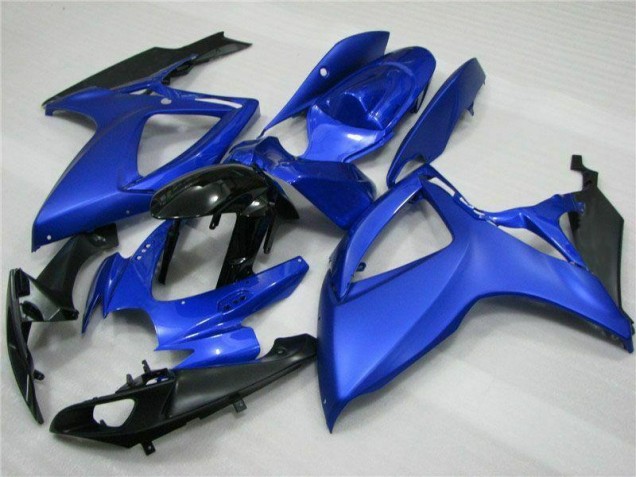 Bleu Noir Kit Carénages Motos Complet GSXR 600 / 750 K6 2006-2007 Bleu Noir Kit Carénages Motos Complet GSXR 600 / 750 K6 2006-2007