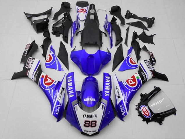 Bleu PATA 88 Carénage Moto R1 2015-2019 Bleu PATA 88 Carénage Moto R1 2015-2019