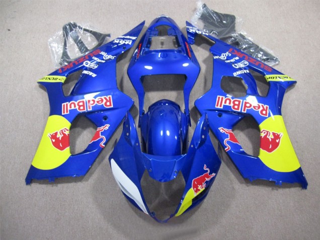 Bleu Red Bull Carénage Moto GSXR 1000 K3 2003-2004