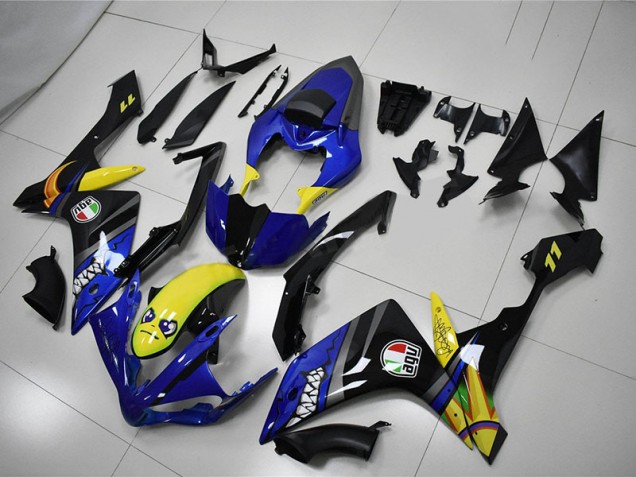 Bleu Requin Carénage Moto R1 2007-2008 Bleu Requin Carénage Moto R1 2007-2008