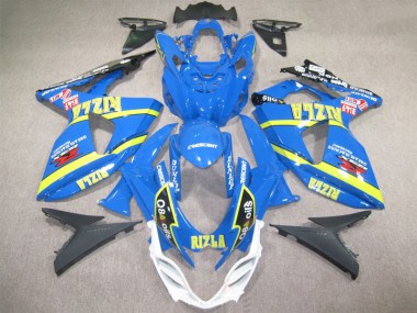 Bleu Rizla Q8 Oils Carénage Moto GSXR 1000 K9 2009-2016