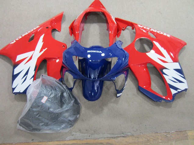 Bleu Rouge Carénage Moto CBR 600 F4 1999-2000 Bleu Rouge Carénage Moto CBR 600 F4 1999-2000