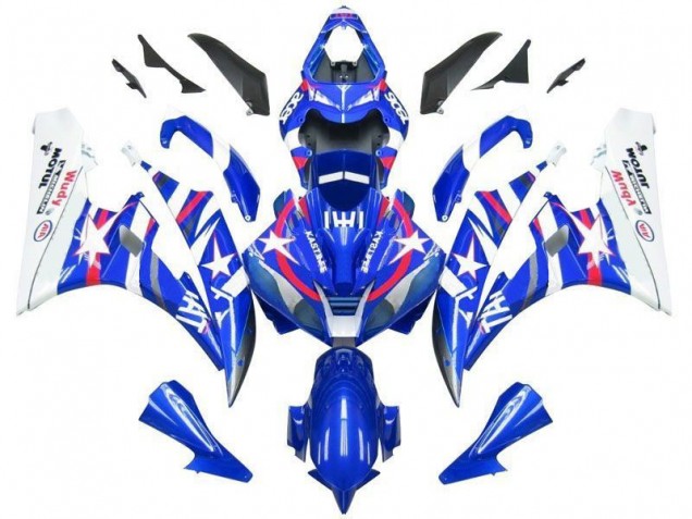 Bleu Star Fiat Carénage Moto R6 2006-2007 Bleu Star Fiat Carénage Moto R6 2006-2007