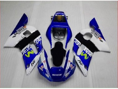 Bleu Vert Blanc Carénage Moto R6 1998-2002