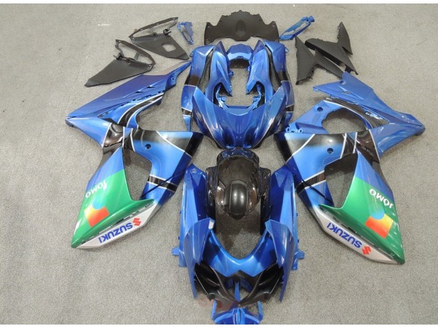 Bleu Vert JOMO Carénage Moto GSXR 1000 K9 2009-2016 Bleu Vert JOMO Carénage Moto GSXR 1000 K9 2009-2016
