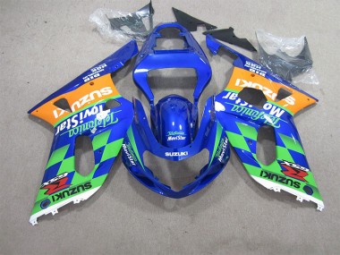 Bleu Vert Telefumia Movistar Carénage Moto GSXR 600 K1 K2 K3 2001-2003
