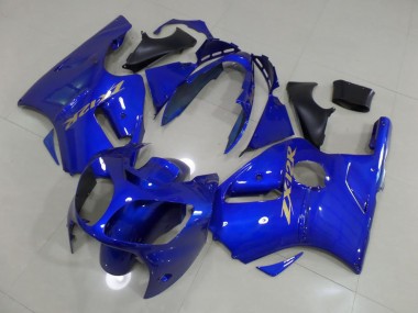 Bleu avec Or Décalque Carénage Moto ZX12R 2000-2001