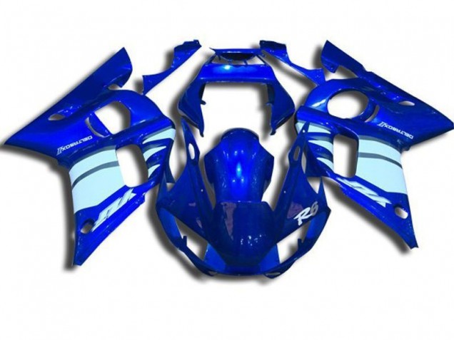 Bleu et Blanc Carénage Moto R6 1998-2002