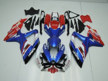 Bleu et Rouge Carénage Moto GSXR 1000 K9 2009-2016