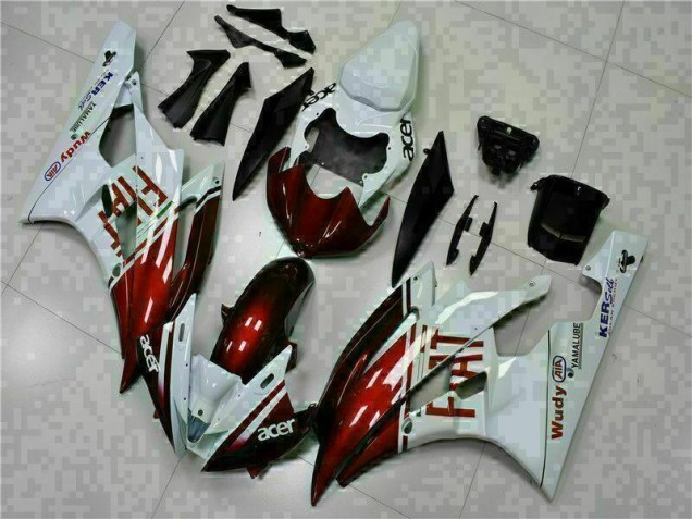 Brun Blanc Carénage Moto R6 2006-2007