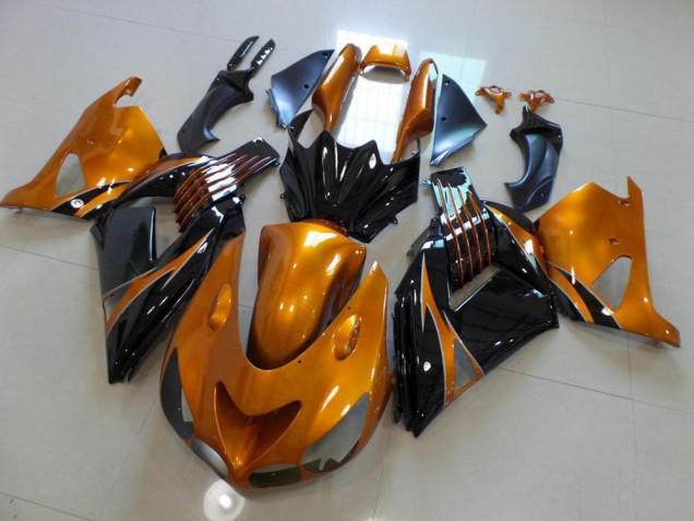 Brun et Noir No Décalque Carénage Moto ZX14R ZZR 1400 2006-2011