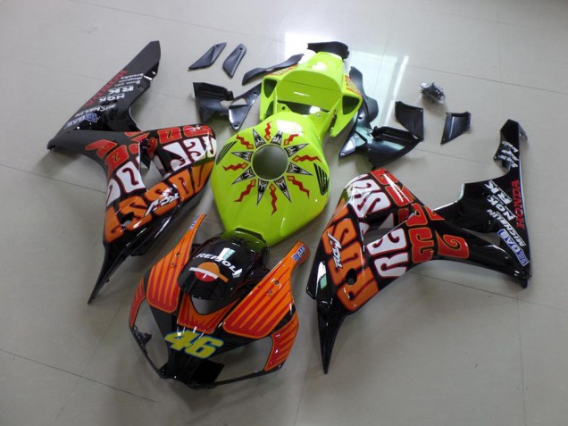 Fluro Rossi Carénage Moto CBR 1000 RR 2006-2007 Fluro Rossi Carénage Moto CBR 1000 RR 2006-2007