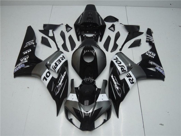 Gris Noir Repsol Carénages Moto CBR 1000 RR 2004-2005 Gris Noir Repsol Carénages Moto CBR 1000 RR 2004-2005