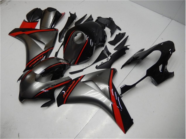 Gris Rouge Noir Carénage Moto CBR 1000 RR 2008-2011 Gris Rouge Noir Carénage Moto CBR 1000 RR 2008-2011