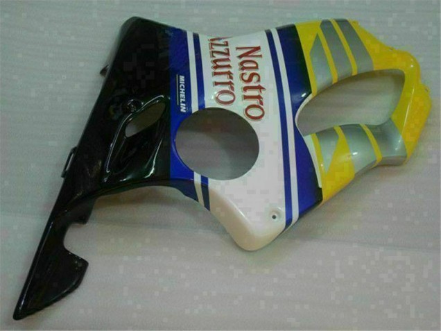 Jaune Argent Nastro Azzurro Carénage Moto CBR 600 F4i 2001-2003