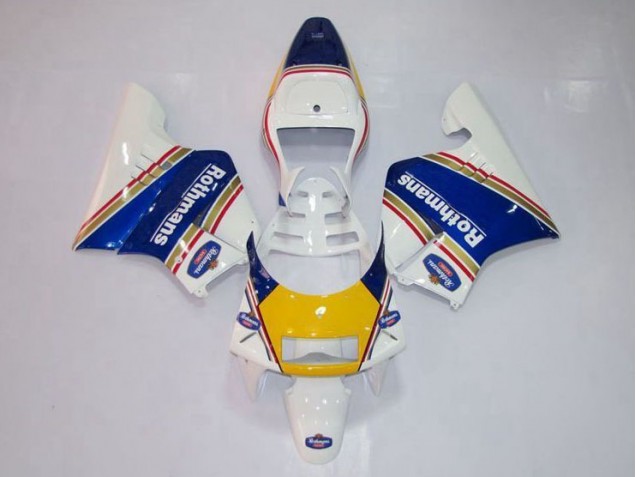 Jaune Blanc Bleu Carénage Moto NSR 250 MC28 P4 1994-1996 Jaune Blanc Bleu Carénage Moto NSR 250 MC28 P4 1994-1996
