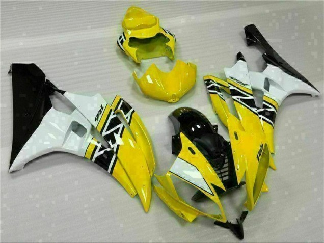 Jaune Blanc Noir Carénages Moto R6 2006-2007 Jaune Blanc Noir Carénages Moto R6 2006-2007