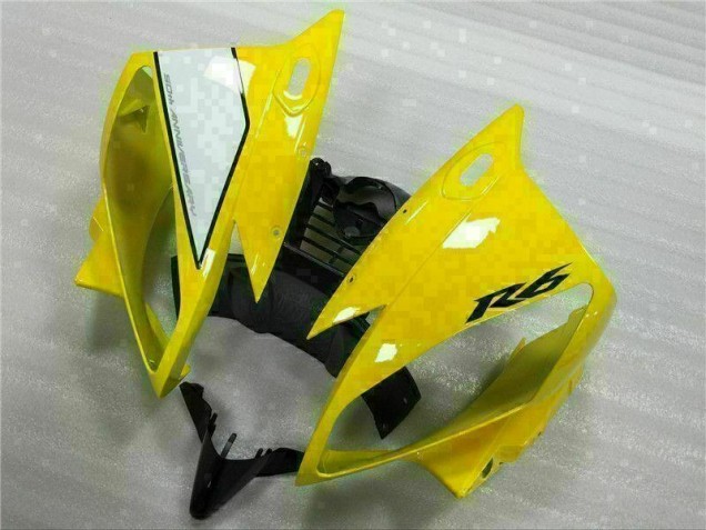 Jaune Blanc Noir Carénages Moto R6 2006-2007 Jaune Blanc Noir Carénages Moto R6 2006-2007