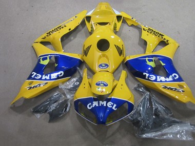 Jaune Bleu Camel Carénage Moto CBR 1000 RR 2006-2007