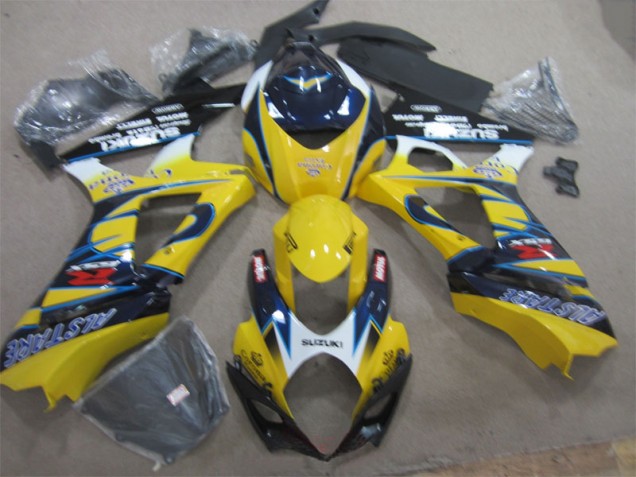 Jaune Bleu Carénage Moto GSXR 1000 K7 2007-2008 Jaune Bleu Carénage Moto GSXR 1000 K7 2007-2008