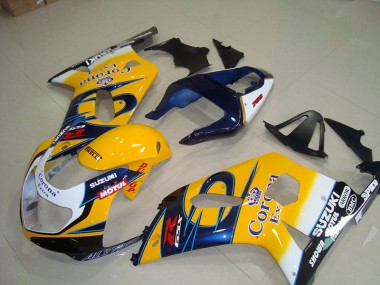 Jaune Bleu Corona Extra Motul Carénage Moto GSXR 750 K1 K2 K3 2001-2003