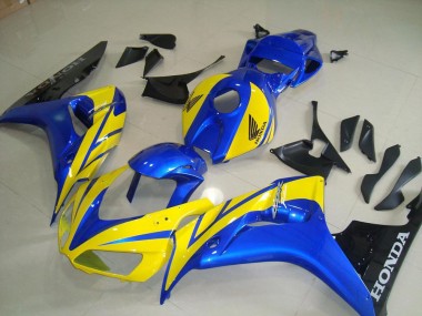 Jaune Bleu Noir Carénage Moto CBR 1000 RR 2006-2007