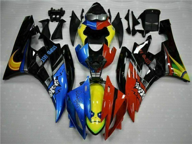 Jaune Bleu Rouge Carénage Moto R6 2006-2007 Jaune Bleu Rouge Carénage Moto R6 2006-2007