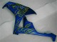 Jaune Flamme Bleu Carénage Moto CBR 1000 RR 2006-2007 Jaune Flamme Bleu Carénage Moto CBR 1000 RR 2006-2007