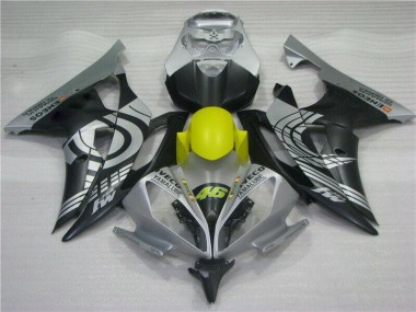 Jaune Noir Argent Carénage Moto R6 2008-2016