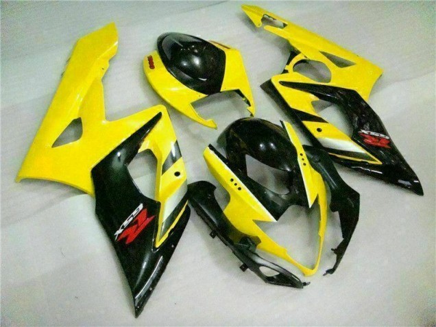 Jaune Noir Carénage Moto GSXR 1000 K5 2005-2006 Jaune Noir Carénage Moto GSXR 1000 K5 2005-2006