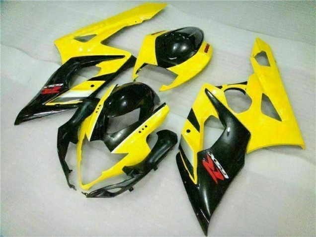 Jaune Noir Carénage Moto GSXR 1000 K5 2005-2006 Jaune Noir Carénage Moto GSXR 1000 K5 2005-2006