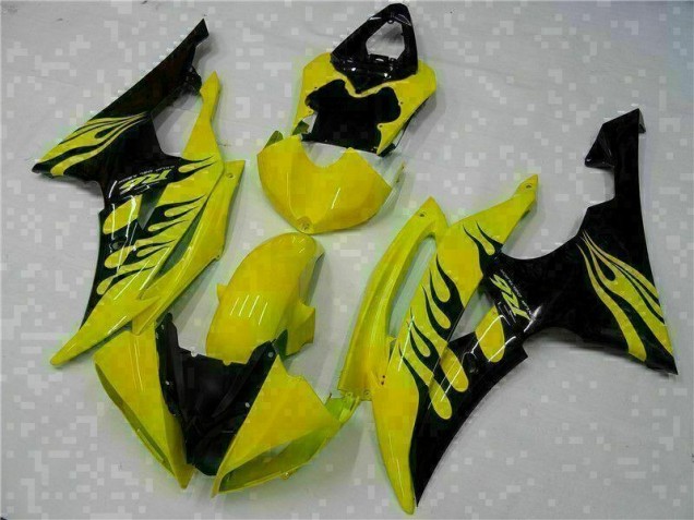 Jaune Noir Carénages Moto R6 2008-2016