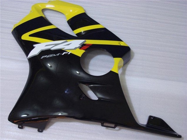Jaune Noir Carrosserie Moto CBR 600 F4i 2001-2003 Jaune Noir Carrosserie Moto CBR 600 F4i 2001-2003