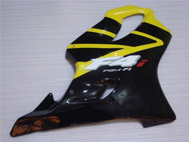 Jaune Noir Carrosserie Moto CBR 600 F4i 2001-2003 Jaune Noir Carrosserie Moto CBR 600 F4i 2001-2003