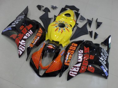 Jaune Rossi Courses Carénage Moto CBR 600 RR 2009-2012