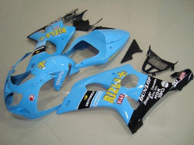 Light Bleu Noir Carénage Moto GSXR 1000 K1 2000-2002