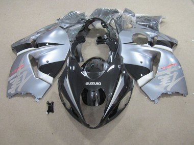 Noir Argent Carénage Moto GSXR 1300 Hayabusa 1996-2007