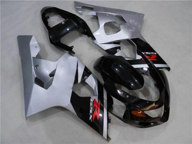 Noir Argent Carénage Moto GSXR 600 / 750 K4 2004-2005