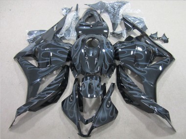 Noir Argent Flamme Carénages Moto CBR 600 RR 2009-2012