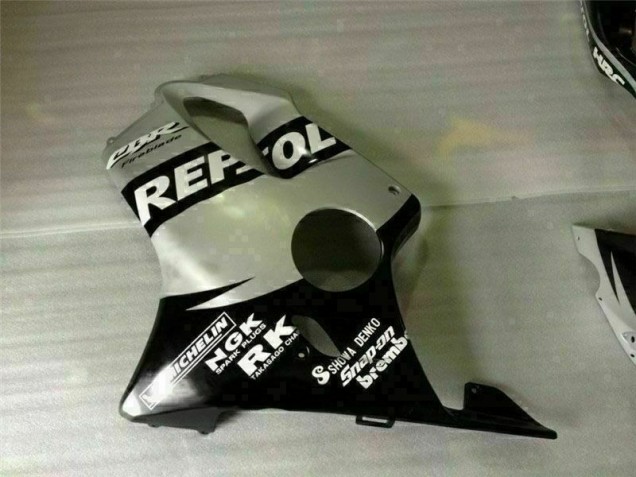 Noir Argent Repsol Carénage Moto CBR 600 F4i 2001-2003