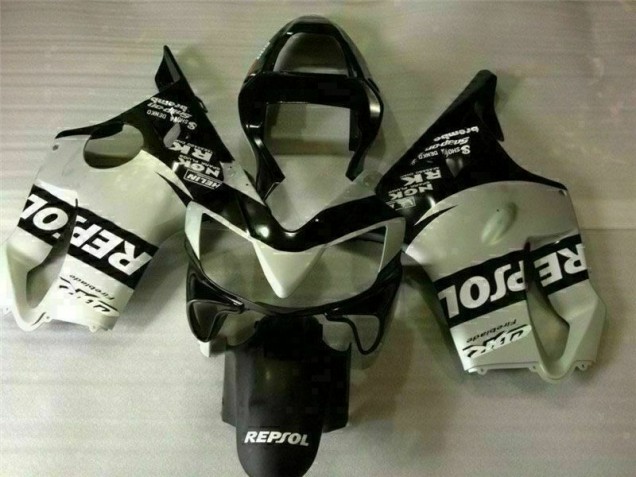 Noir Argent Repsol Carénage Moto CBR 600 F4i 2001-2003