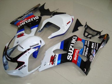 Noir Blanc Bleu Carénage Moto GSXR 1000 K1 2000-2002
