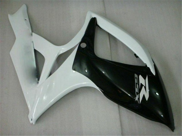 Noir Blanc Carénage Moto GSXR 600 / 750 K6 2006-2007