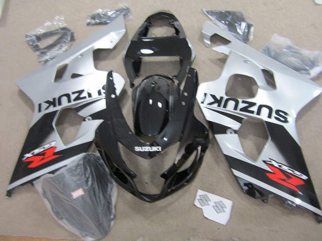 Noir Blanc Carénage Moto GSXR 750 K4 2004-2005 Noir Blanc Carénage Moto GSXR 750 K4 2004-2005