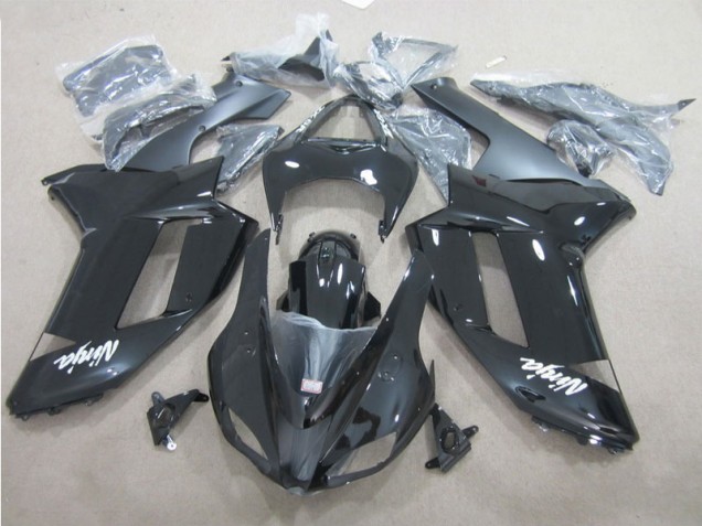 Noir Blanc Carénage Moto ZX6R 2007-2008