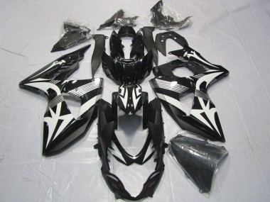 Noir Blanc Carénages Moto GSXR 1000 K9 2009-2016