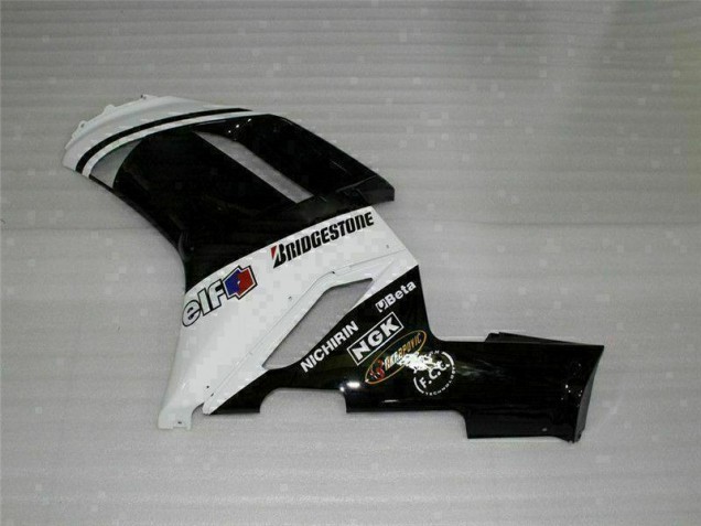 Noir Blanc Carénages Moto ZX6R 2007-2008