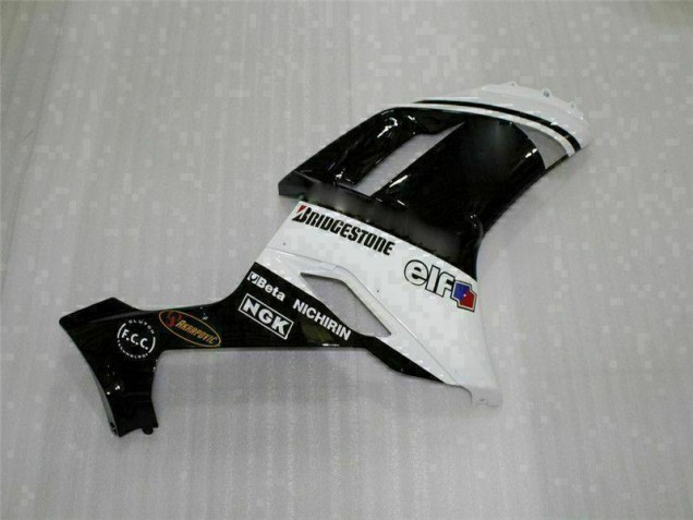 Noir Blanc Carénages Moto ZX6R 2007-2008