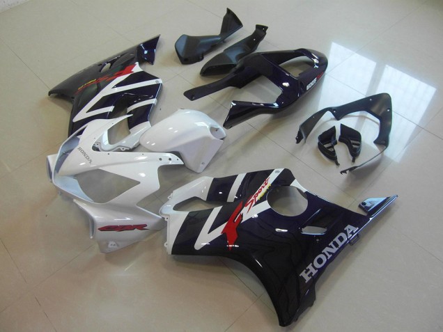 Noir Blanc F Sport Carénage Moto CBR 600 F4i 2001-2003